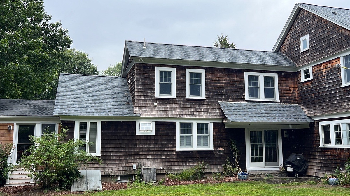 Completed Owens Corning Duration roof replacement Dolphin Street Jamestown