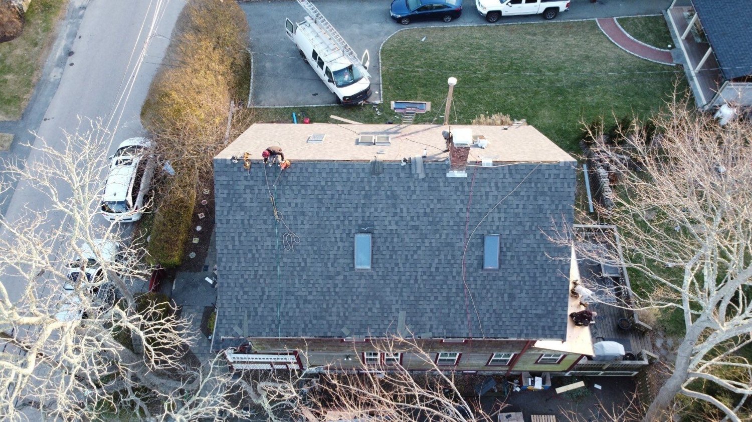 Island-Ready Ventilation and a Landmark PRO Pewterwood Roof in Jamestown