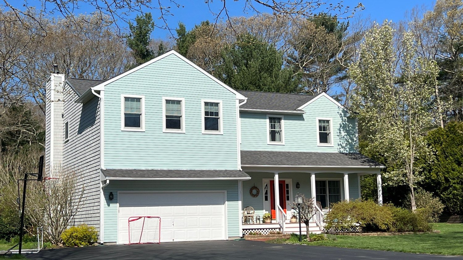 After — Wind-Storm Roof Restoration in North Kingstown — Landmark Pewterwood