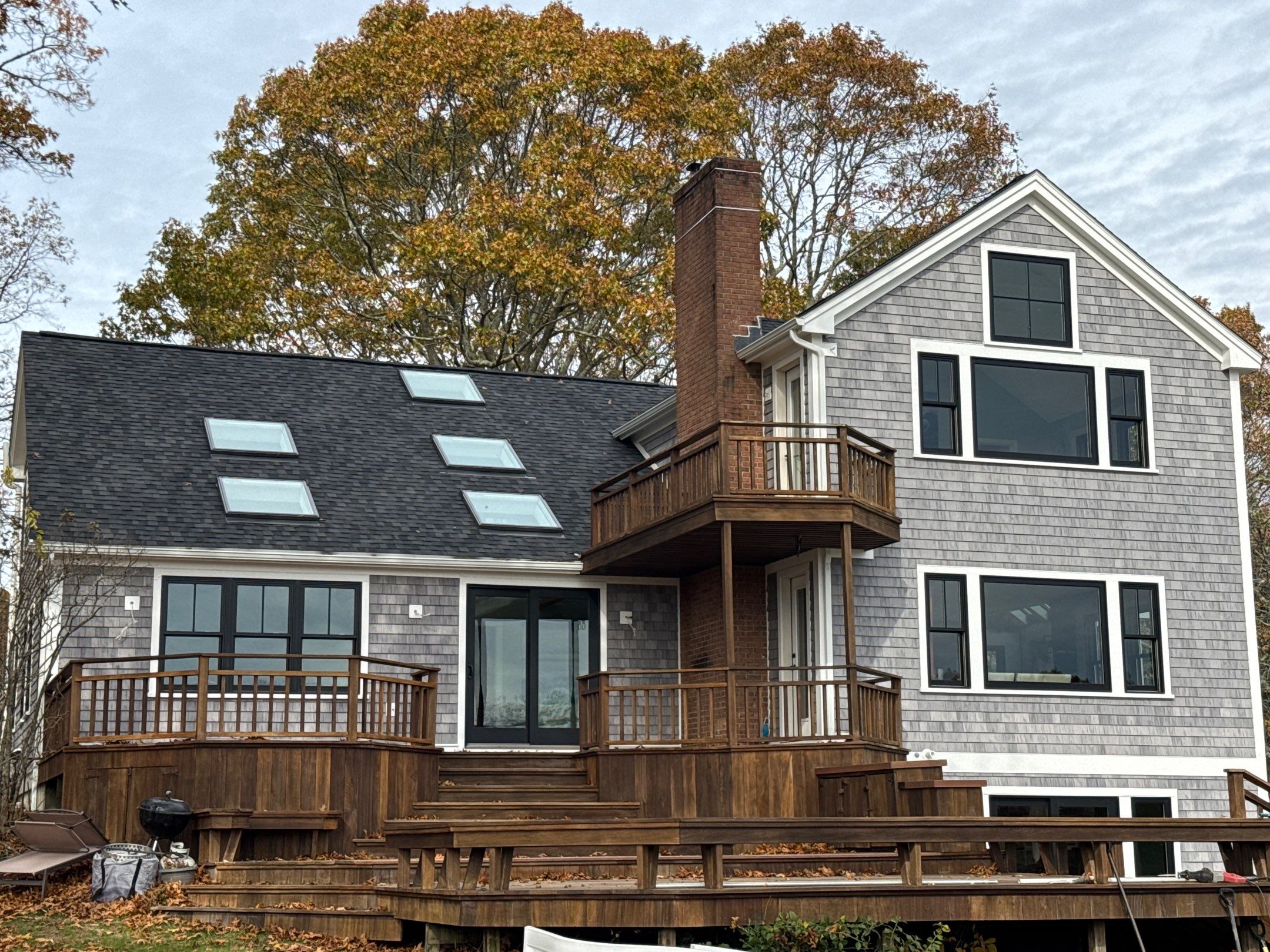 Moire Black shingle color detail showing Max Def granule depth South Kingstown Rhode Island