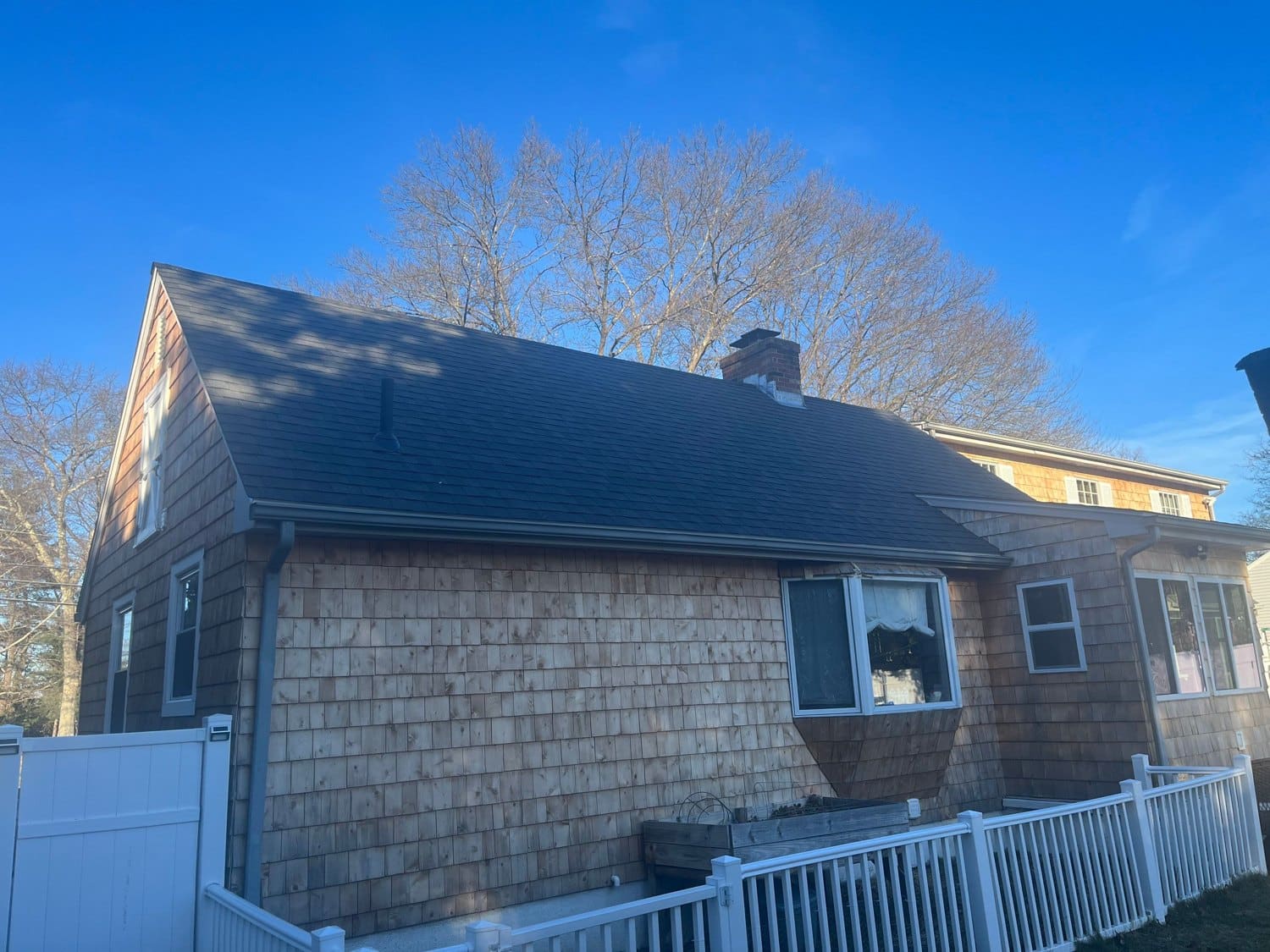 After — New Siding and a Landmark Pewterwood Roof in Smithfield