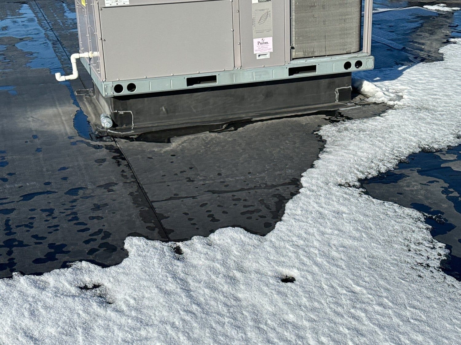 Commercial EPDM Flat Roof Restoration in South Kingstown