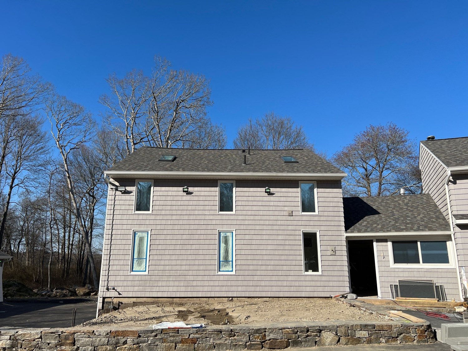 Skylights, Soffit Intake, and a NorthGate Driftwood Roof That Breathes — South Kingstown