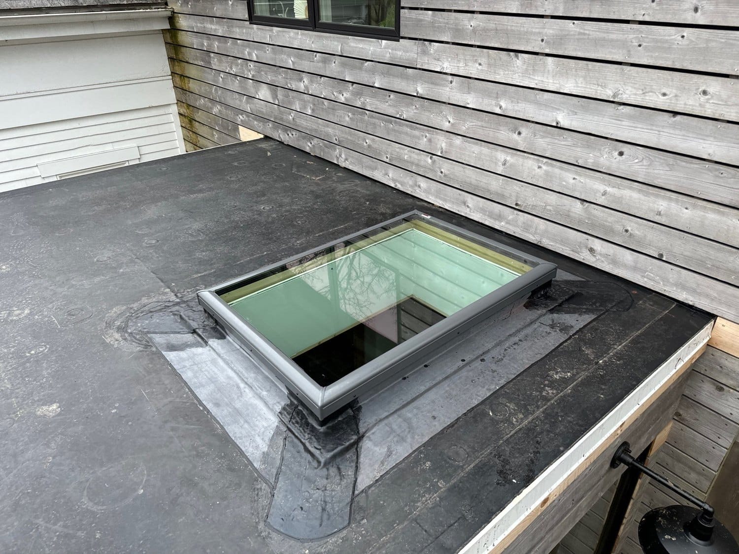 After — VELUX Skylights on an EPDM Flat Roof in Tiverton