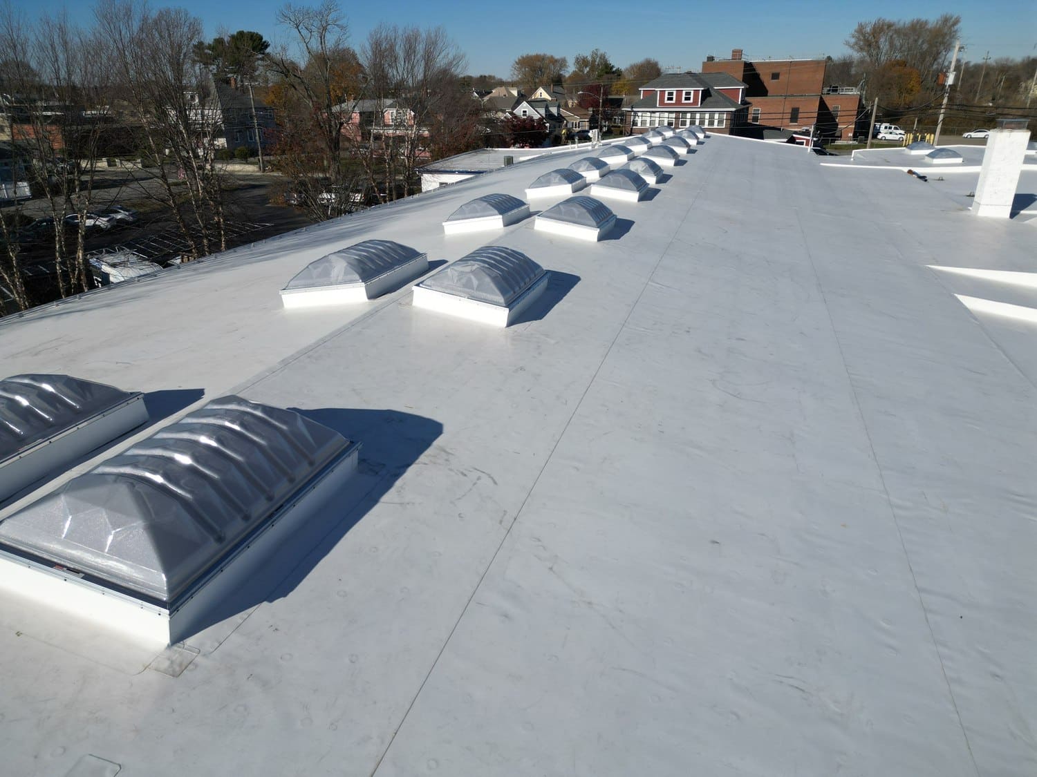 After — Commercial Daylighting: VELUX Dome Skylights on a Warren Building