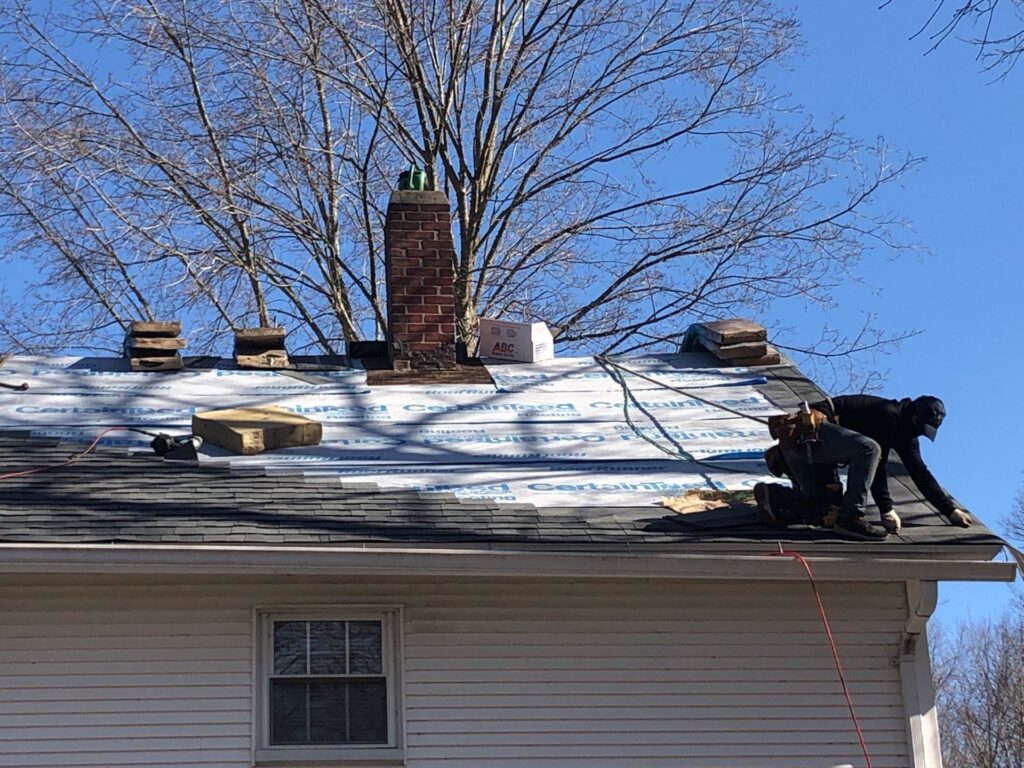Roof replacement in Ashaway, RI — Project #11906 by Pinnacle Roofing & Skylights