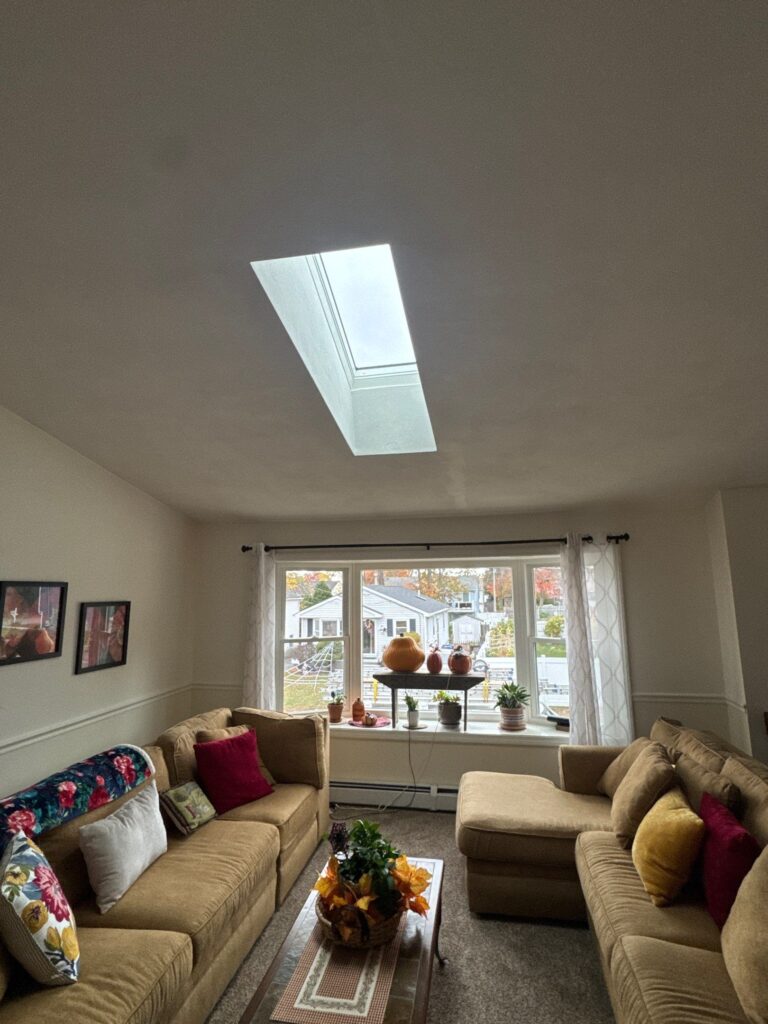 Skylight installation in Cumberland Hill, RI — Project #11868 by Pinnacle Roofing & Skylights
