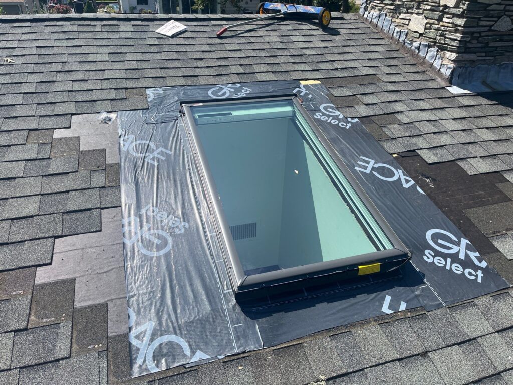 Skylight installation in Cumberland, RI — Project #12233 by Pinnacle Roofing & Skylights