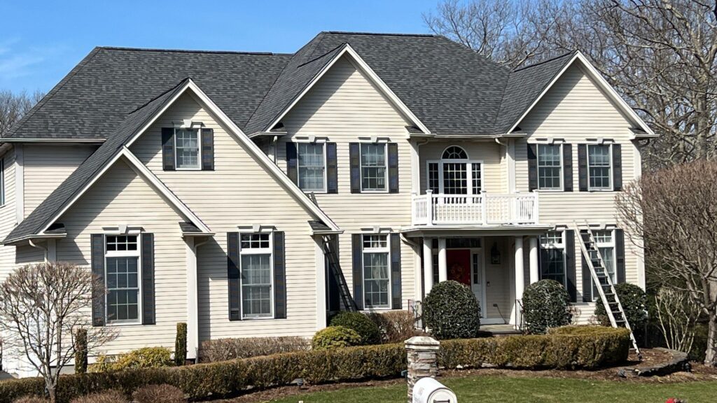 Roof replacement in East Greenwich, RI using CertainTeed Landmark PRO — Project #12301 by Pinnacle Roofing & Skylights