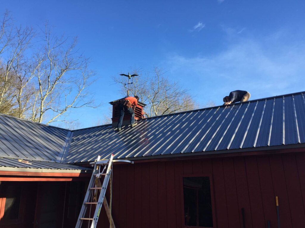 Roof replacement in Foster, RI with metal — Project #11769 by Pinnacle Roofing & Skylights