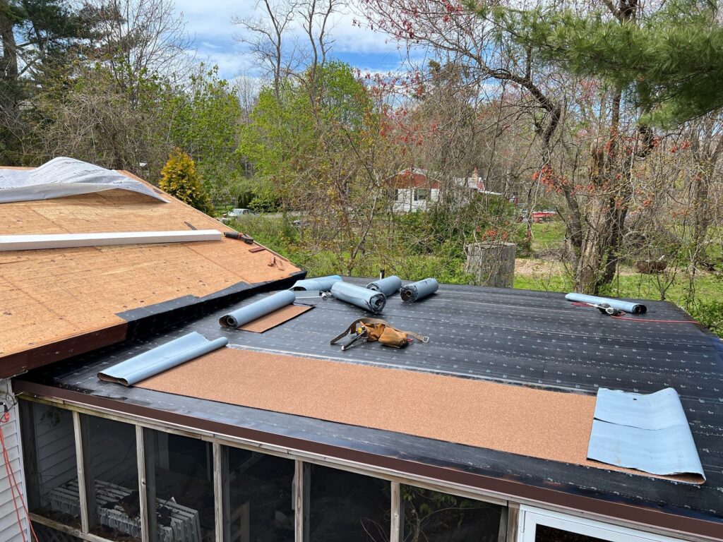 Roof replacement in Hope Valley, RI with asphalt shingles — Project #11961 by Pinnacle Roofing & Skylights