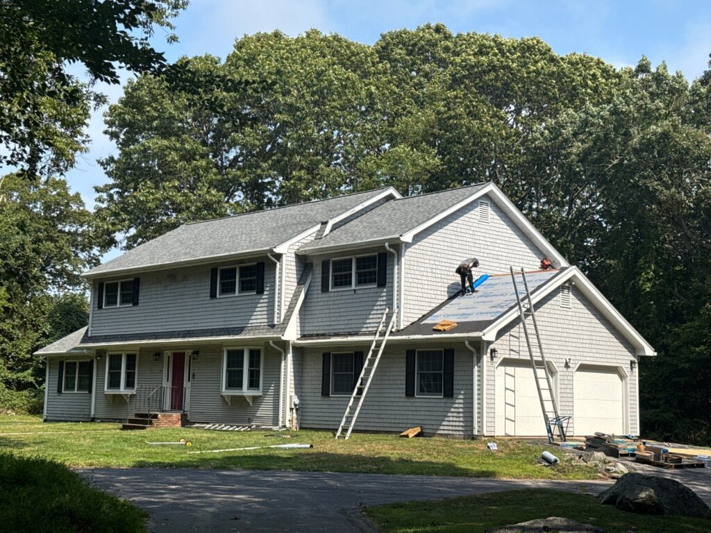 Roof replacement in Jamestown, RI using CertainTeed Landmark — Project #11646 by Pinnacle Roofing & Skylights