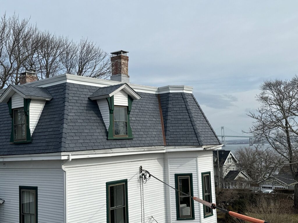 Roof replacement in Jamestown, RI — Project #12001 by Pinnacle Roofing & Skylights