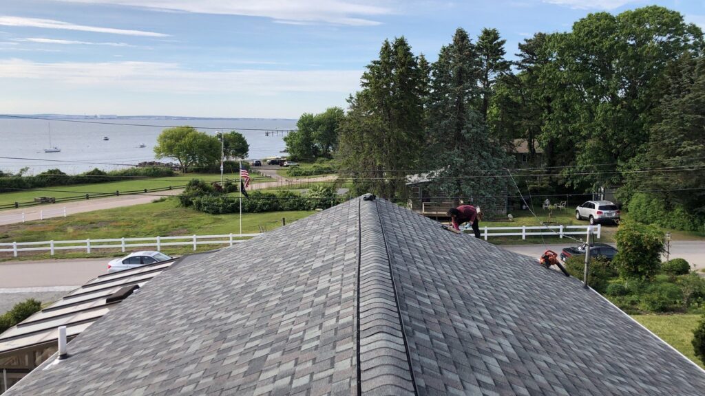 Roof replacement in Jamestown, RI using CertainTeed Landmark PRO — Project #12117 by Pinnacle Roofing & Skylights