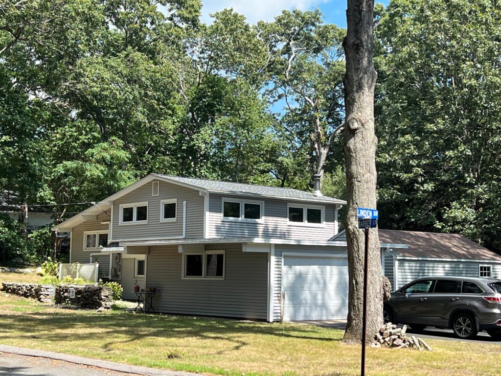 Roof replacement in Kingston, RI with asphalt shingles — Project #11828 by Pinnacle Roofing & Skylights