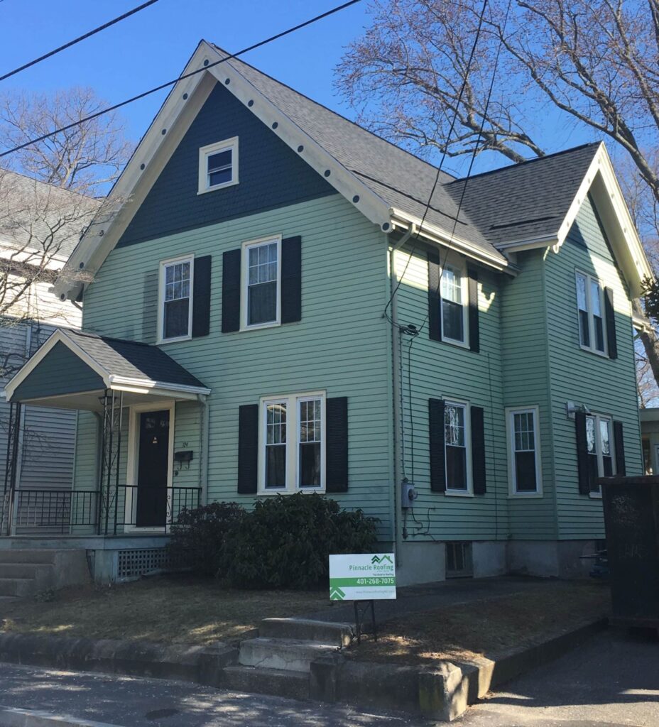Roof replacement in Lincoln, RI with asphalt shingles — Project #11966 by Pinnacle Roofing & Skylights