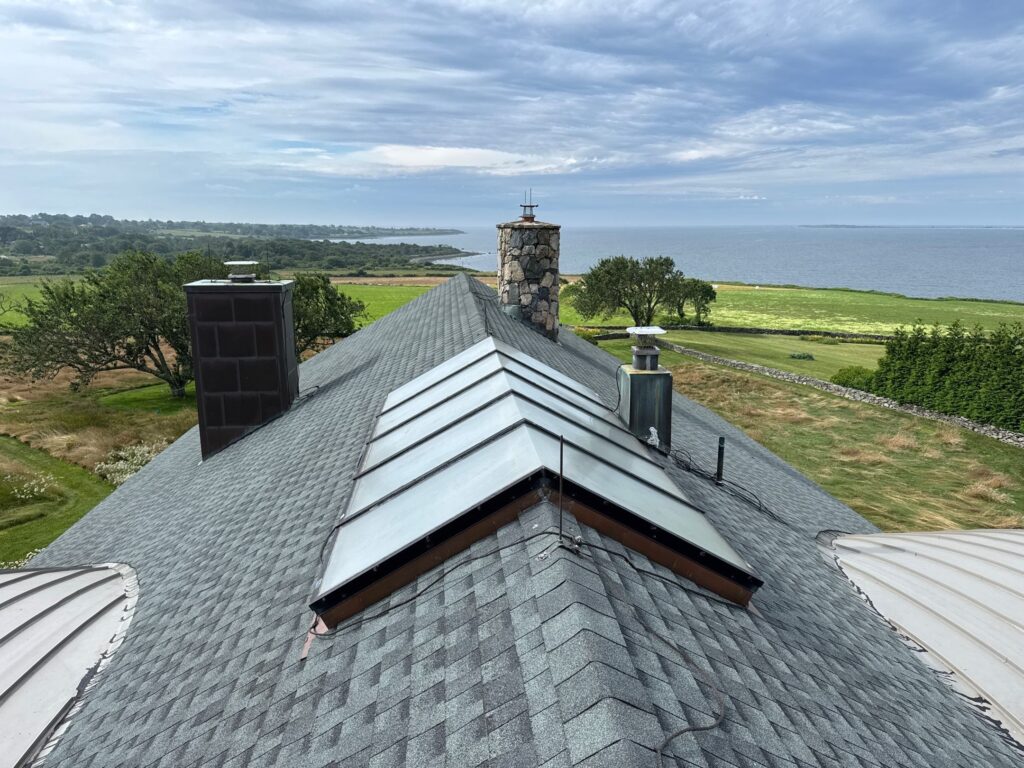 Skylight installation in Little Compton, RI with VELUX skylights — Project #11778 by Pinnacle Roofing & Skylights