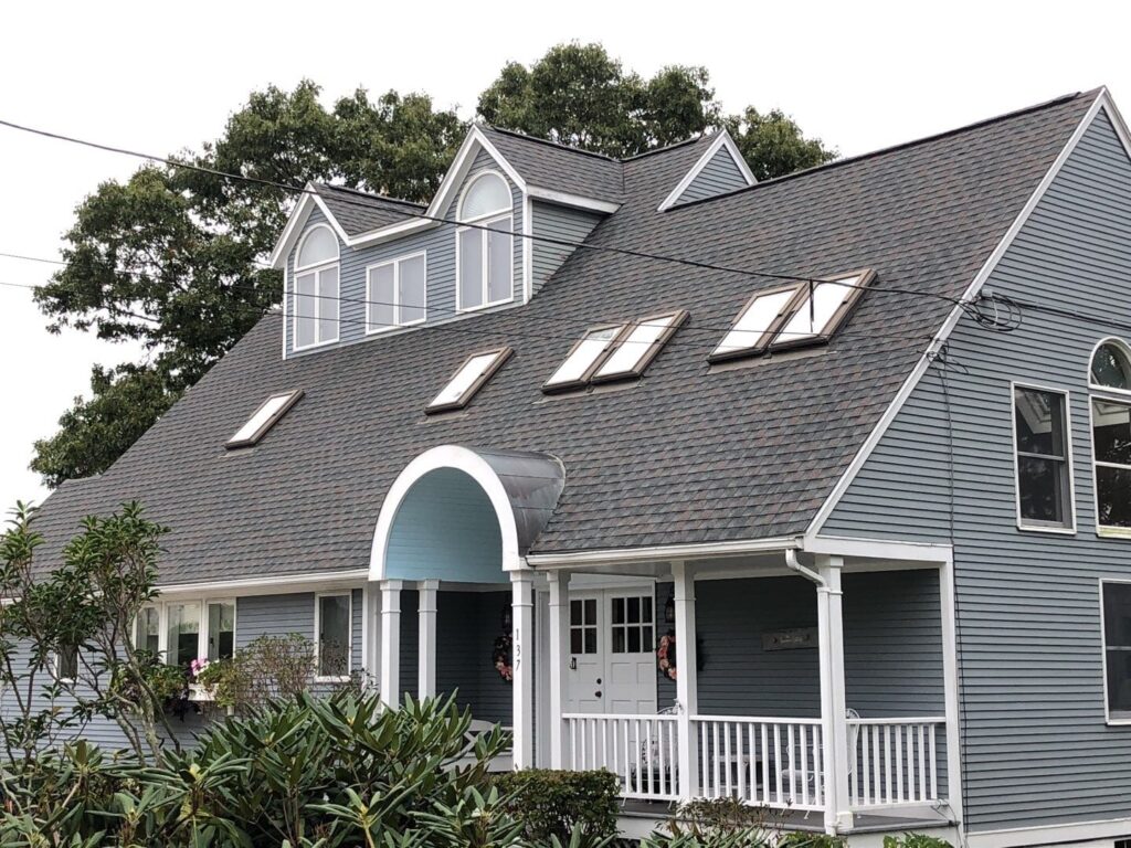 Roof replacement in Narragansett, RI with asphalt shingles — Project #12208 by Pinnacle Roofing & Skylights