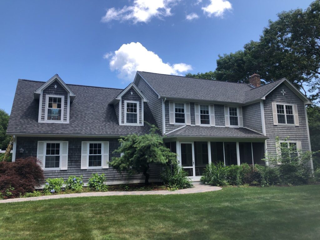 Roof replacement in Narragansett, RI with asphalt shingles — Project #11781 by Pinnacle Roofing & Skylights