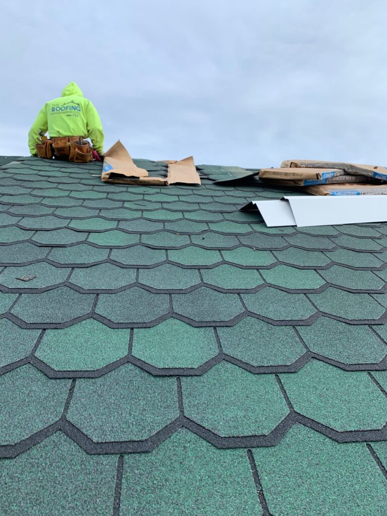 Roof replacement in New Shoreham, RI with asphalt shingles — Project #11727 by Pinnacle Roofing & Skylights