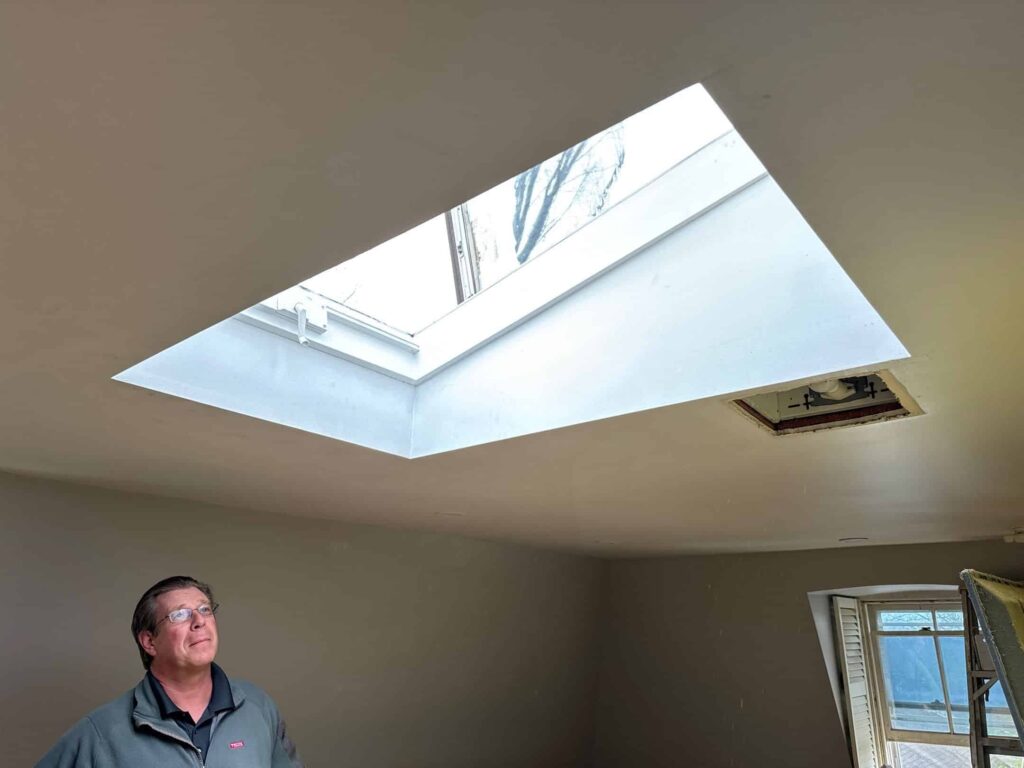 Skylight installation in Newport, RI — Project #12246 by Pinnacle Roofing & Skylights