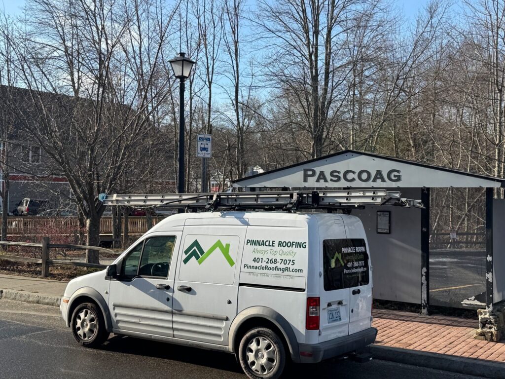 Gutter installation in Pascoag, RI — Project #11839 by Pinnacle Roofing & Skylights