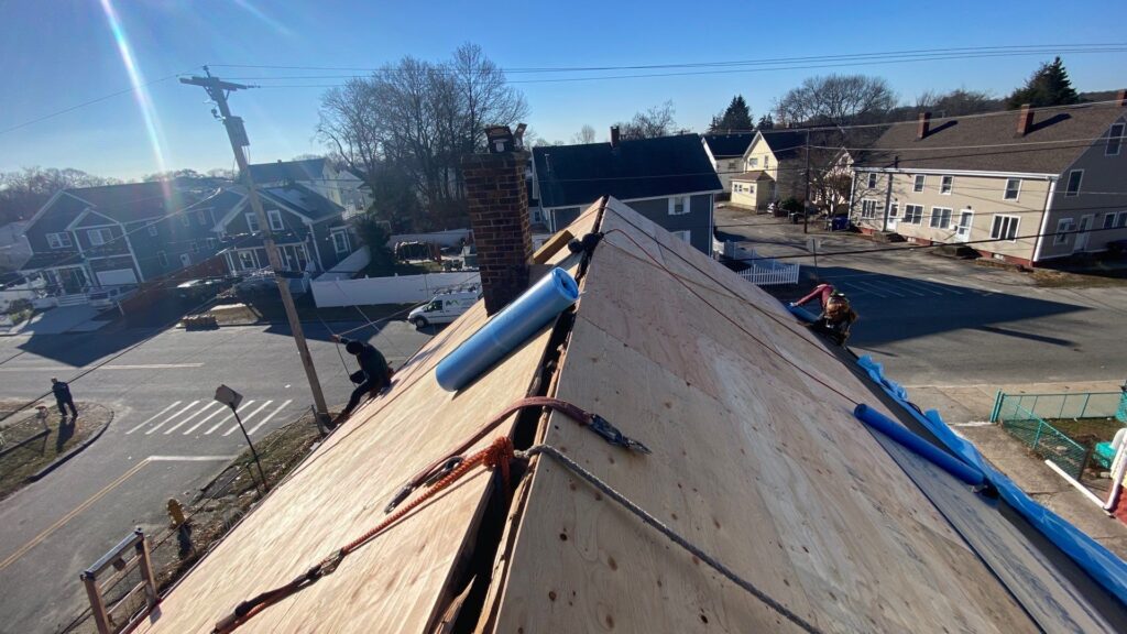 Roof replacement in Pawtucket, RI — Project #11840 by Pinnacle Roofing & Skylights