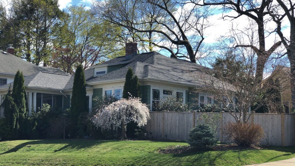 Roof replacement in Pawtucket, RI using CertainTeed Landmark PRO Pewterwood shingles — Project #12042 by Pinnacle Roofing & Skylights