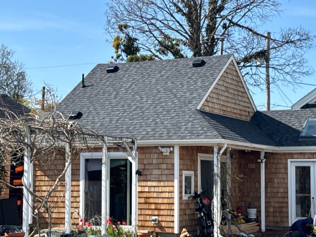 Roof replacement in Pawtucket, RI with asphalt shingles — Project #12145 by Pinnacle Roofing & Skylights