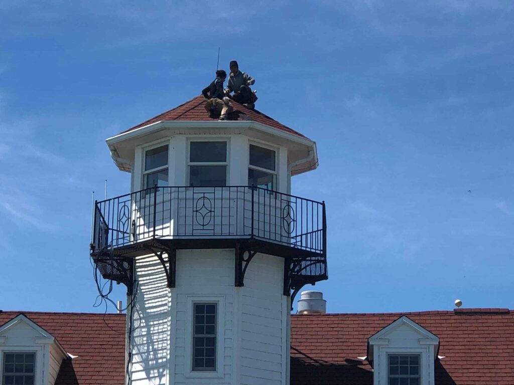 Commercial roofing in Point Judith, RI with asphalt shingles — Project #11891 by Pinnacle Roofing & Skylights