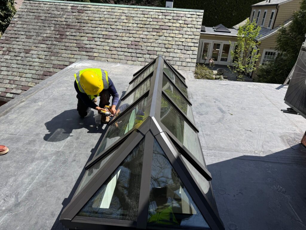 Skylight installation in Providence, RI — Project #12255 by Pinnacle Roofing & Skylights