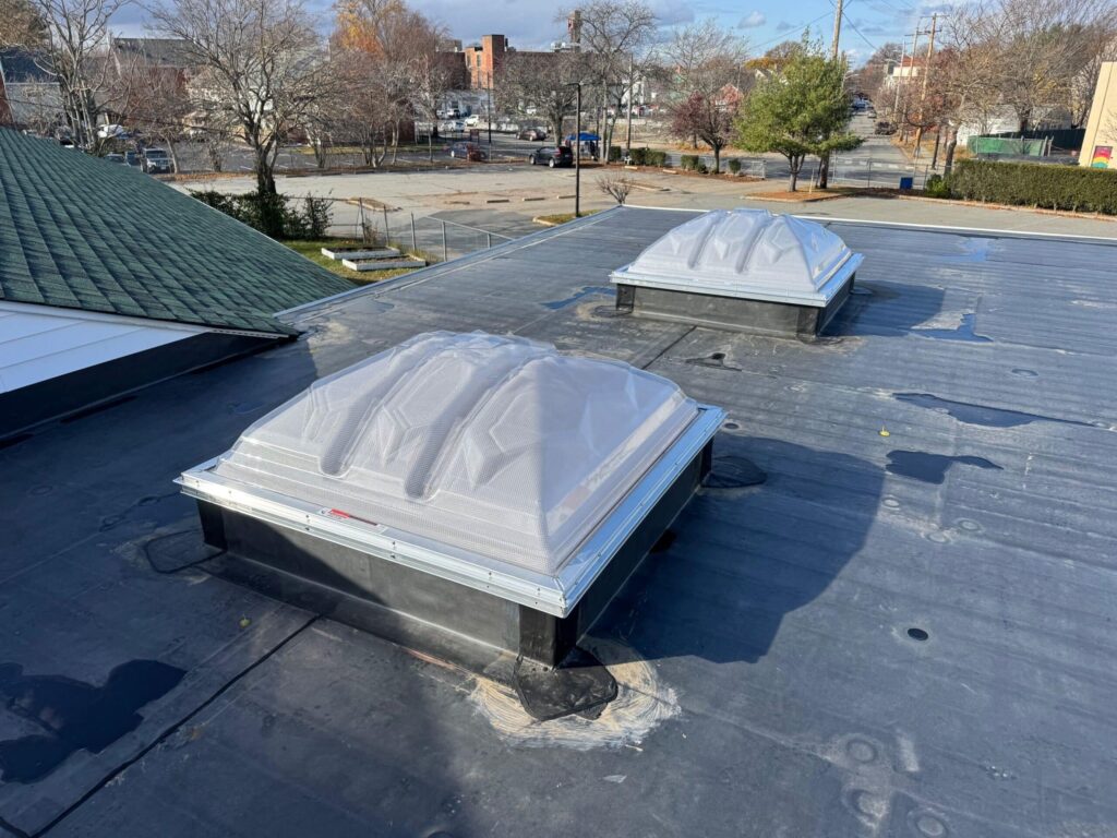Skylight installation in Providence, RI with VELUX skylights — Project #12271 by Pinnacle Roofing & Skylights