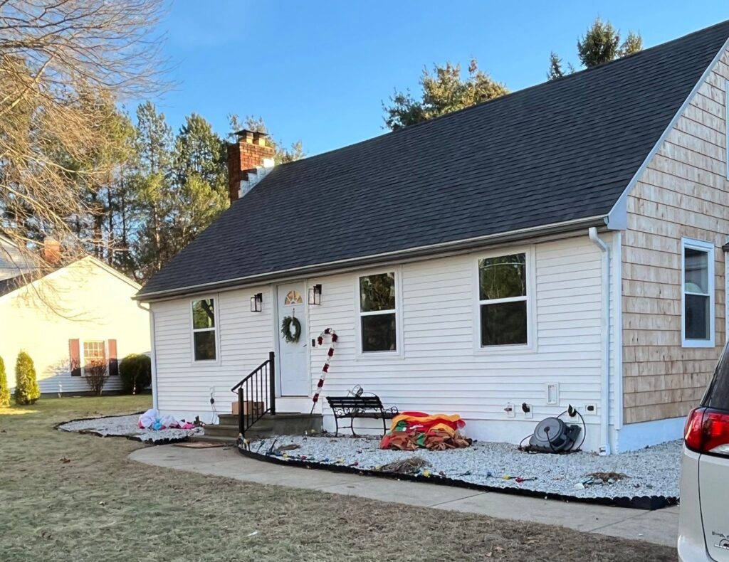 Roof replacement in Smithfield, RI with asphalt shingles — Project #11798 by Pinnacle Roofing & Skylights