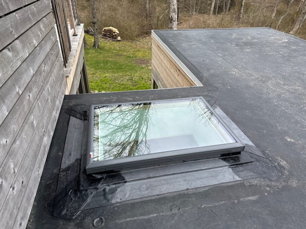 Skylight installation in Tiverton, RI — Project #11979 by Pinnacle Roofing & Skylights