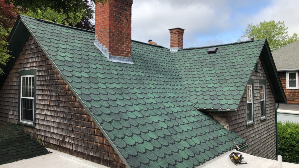 Roof replacement in Wakefield, RI with asphalt shingles — Project #12017 by Pinnacle Roofing & Skylights