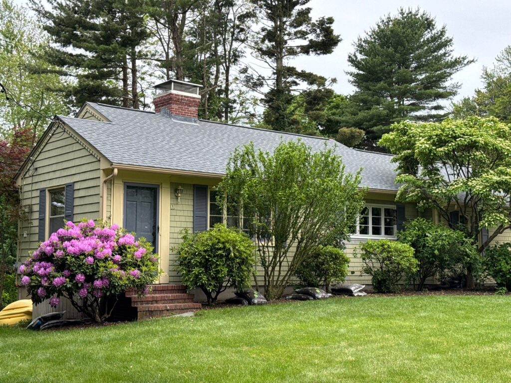 Roof replacement in Warwick, RI with asphalt shingles — Project #12129 by Pinnacle Roofing & Skylights