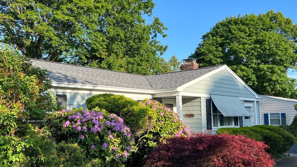 Roof replacement in Warwick, RI with asphalt shingles — Project #12151 by Pinnacle Roofing & Skylights
