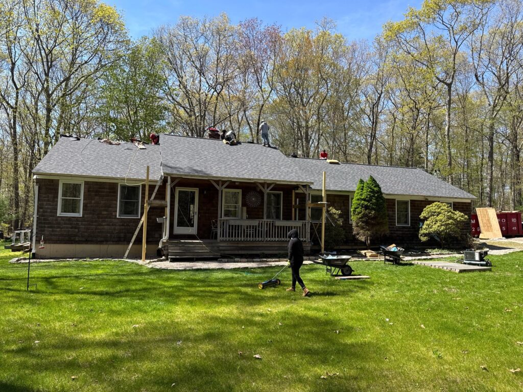 Roof replacement in West Greenwich, RI with asphalt shingles — Project #11690 by Pinnacle Roofing & Skylights