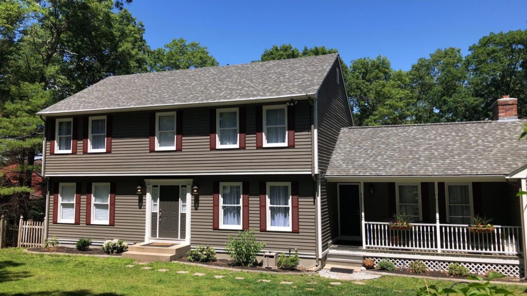 Roof replacement in West Greenwich, RI with asphalt shingles — Project #11943 by Pinnacle Roofing & Skylights