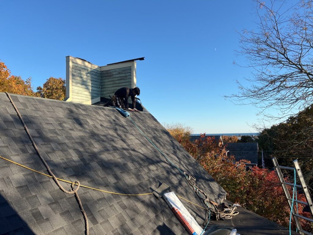 Roof replacement in Westerly, RI with asphalt shingles — Project #12080 by Pinnacle Roofing & Skylights