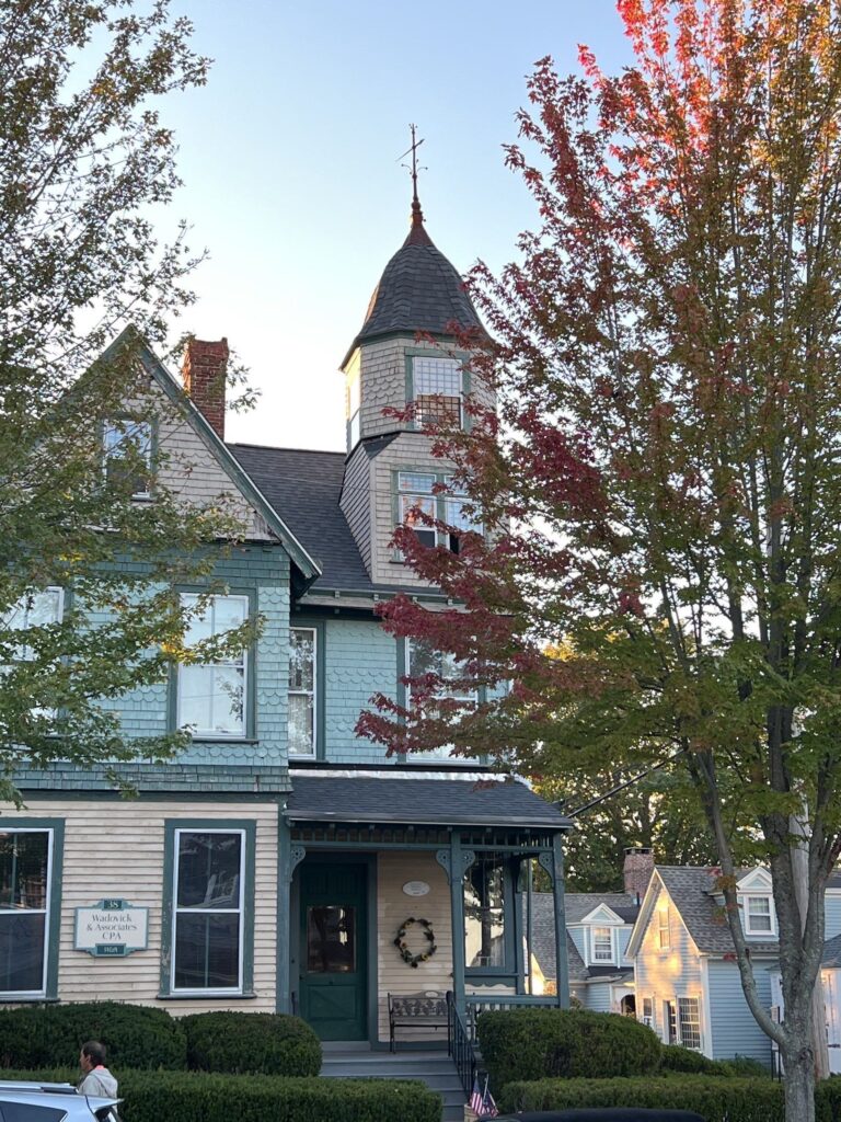 Commercial roofing in Wickford, RI using CertainTeed Landmark Pewterwood shingles — Project #11752 by Pinnacle Roofing & Skylights