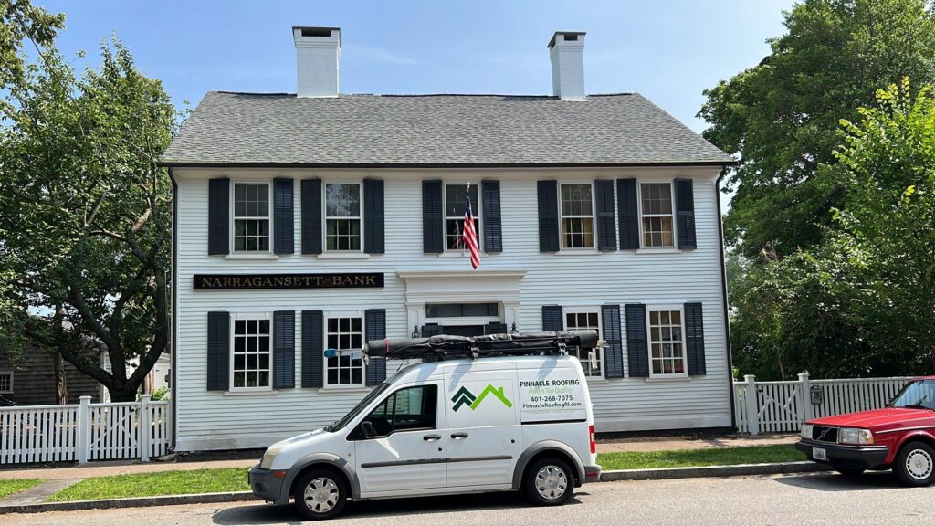 Gutter installation in Wickford, RI — Project #11858 by Pinnacle Roofing & Skylights