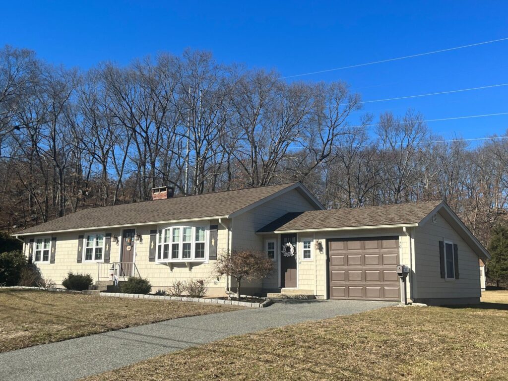 Roof replacement in Woonsocket, RI with asphalt shingles — Project #11859 by Pinnacle Roofing & Skylights
