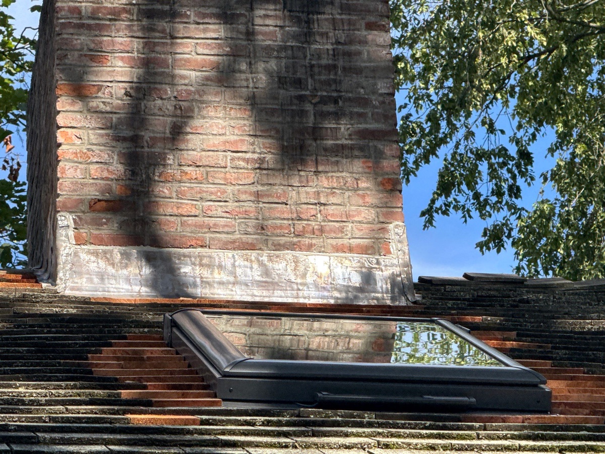 Wood deck repair under cedar shake during skylight replacement Providence RI